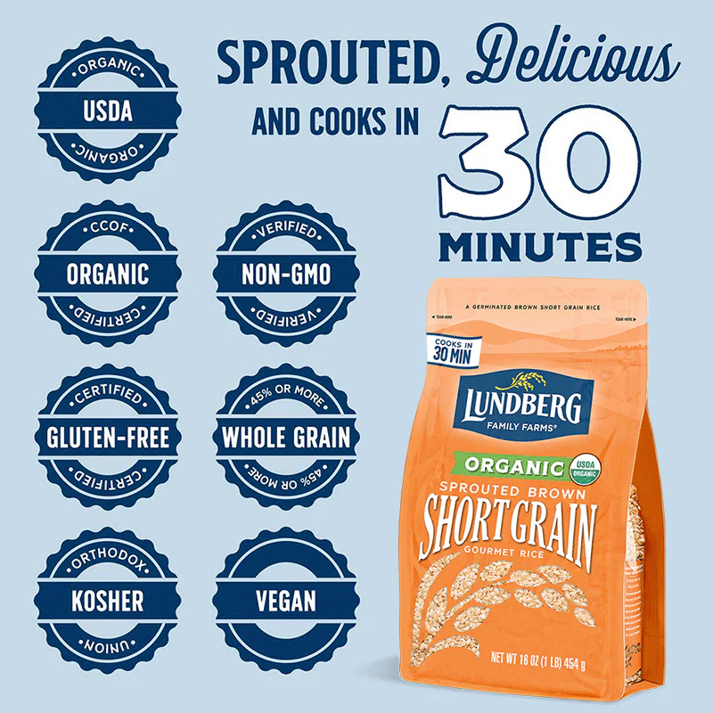 Organic Sprouted Short Grain Brown Rice - Image 3