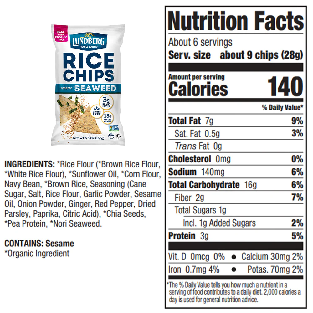 Sesame Seaweed Rice Chips - Image 7